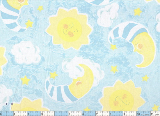 Man in Moon Nite-Cap Fabric